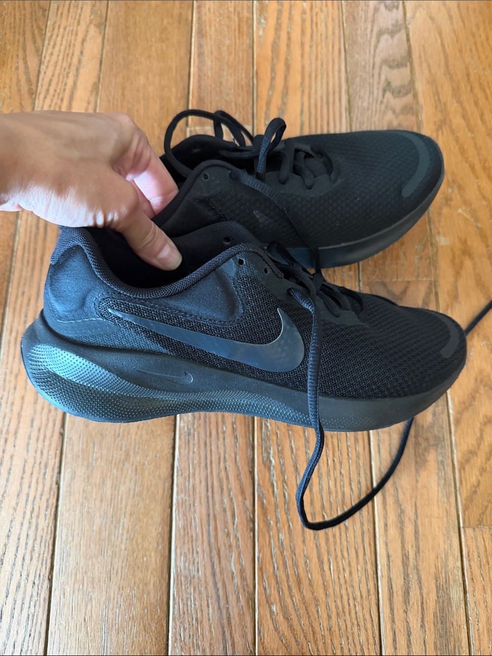 Nike All-Black Lightweight Running Sneakers